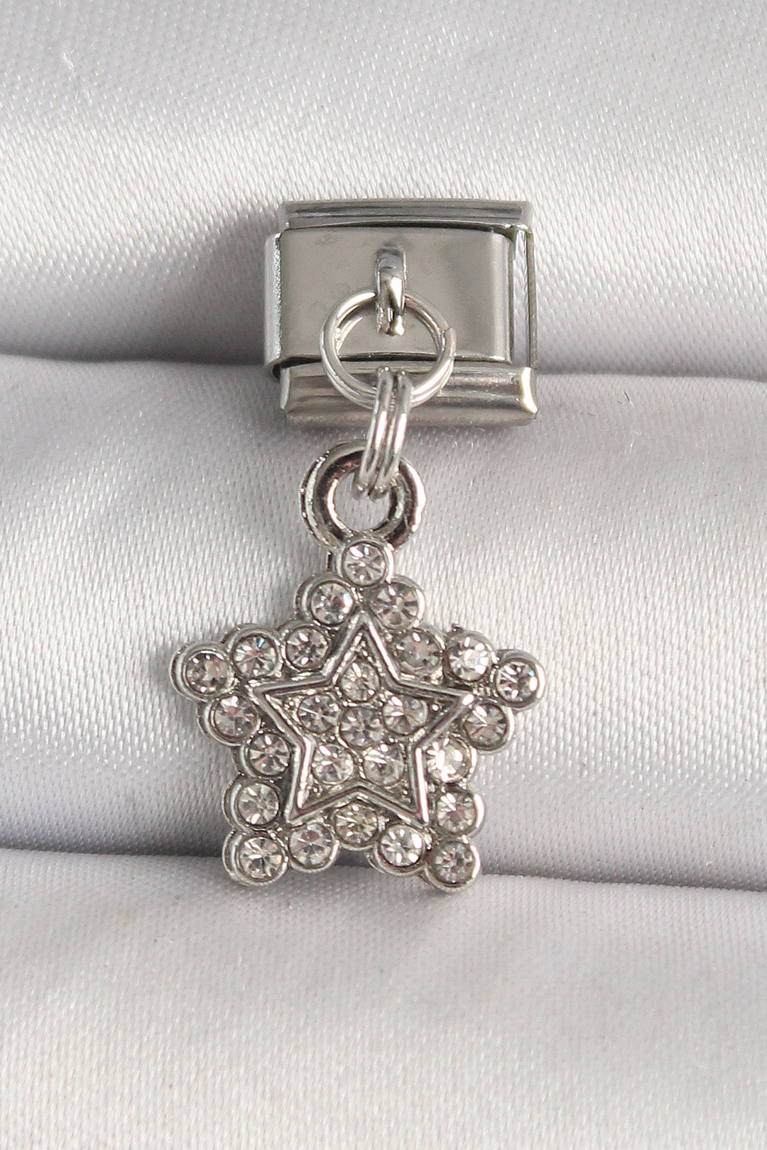 EBJ 316L Stainless Steel Silver Color Zircon Stone Star Model Nomination Charm - Mineral de la Reforma