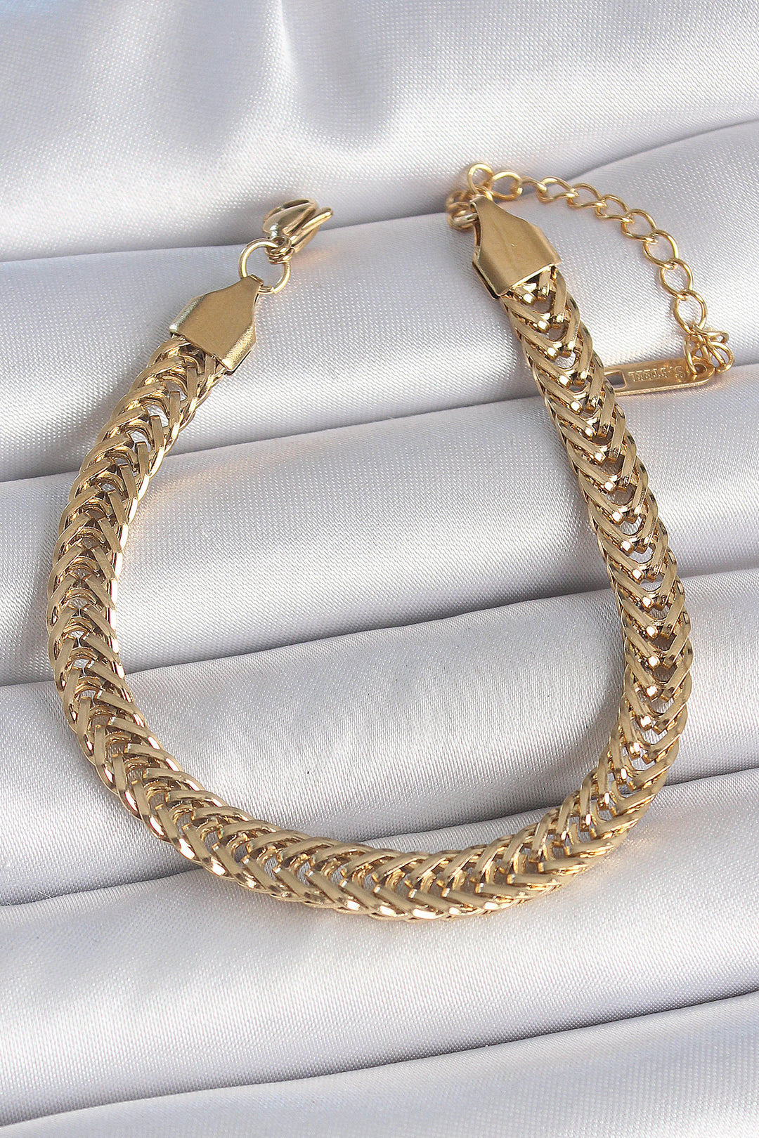 EBJ 316L Steel Gold Color Fishbone Chain Model Women's Bracelet - Wiener Neustadt
