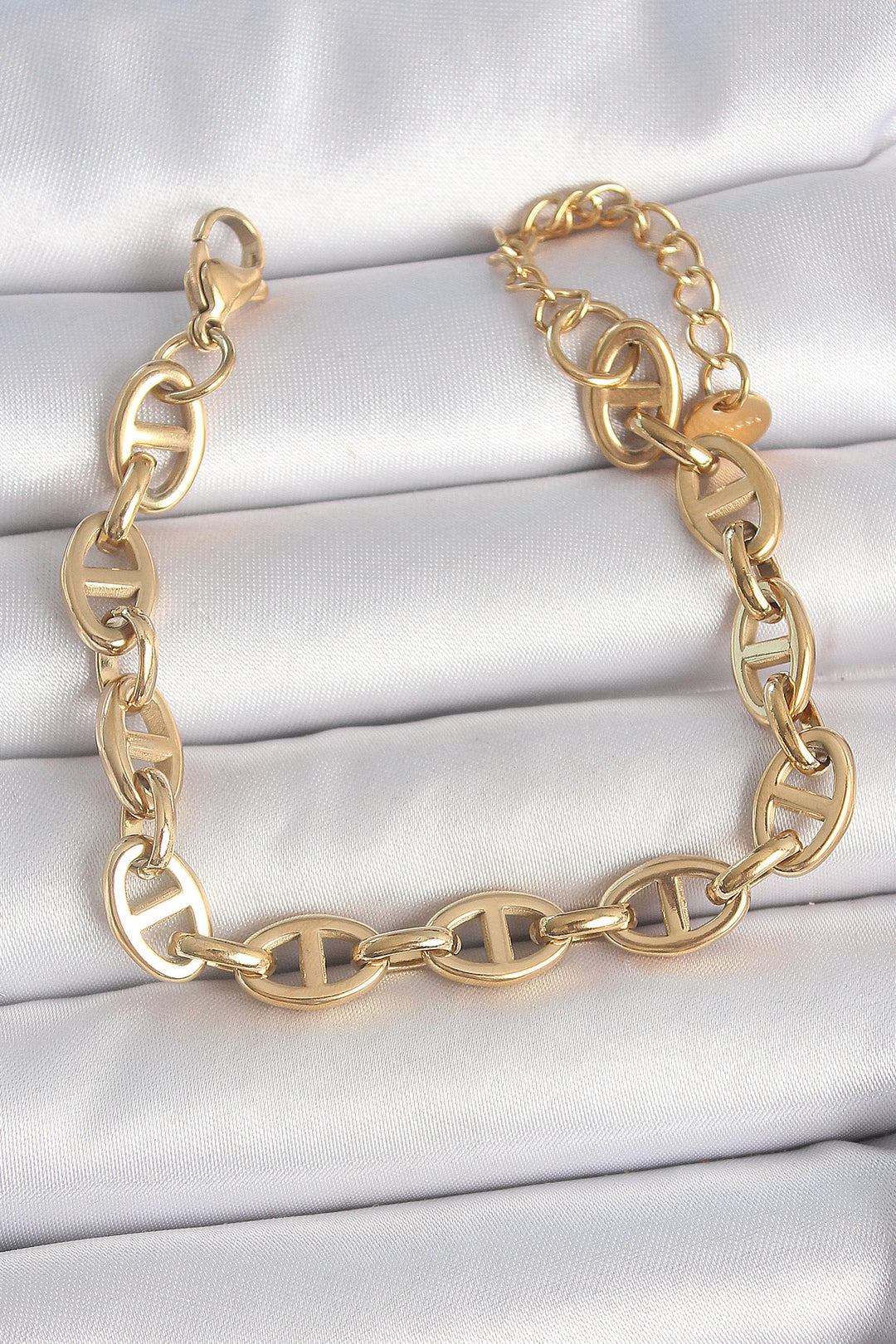 EBJ 316L Steel Gold Color Chain Model Women's Bracelet - Satu Mare