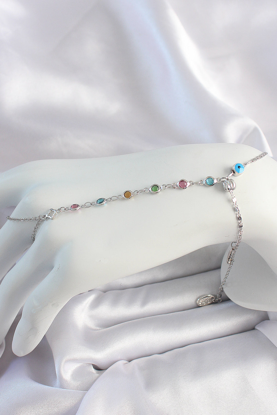 EBJ Rice Silver Color Multi-Colored Zircon Stone Şahmeran - Conegliano