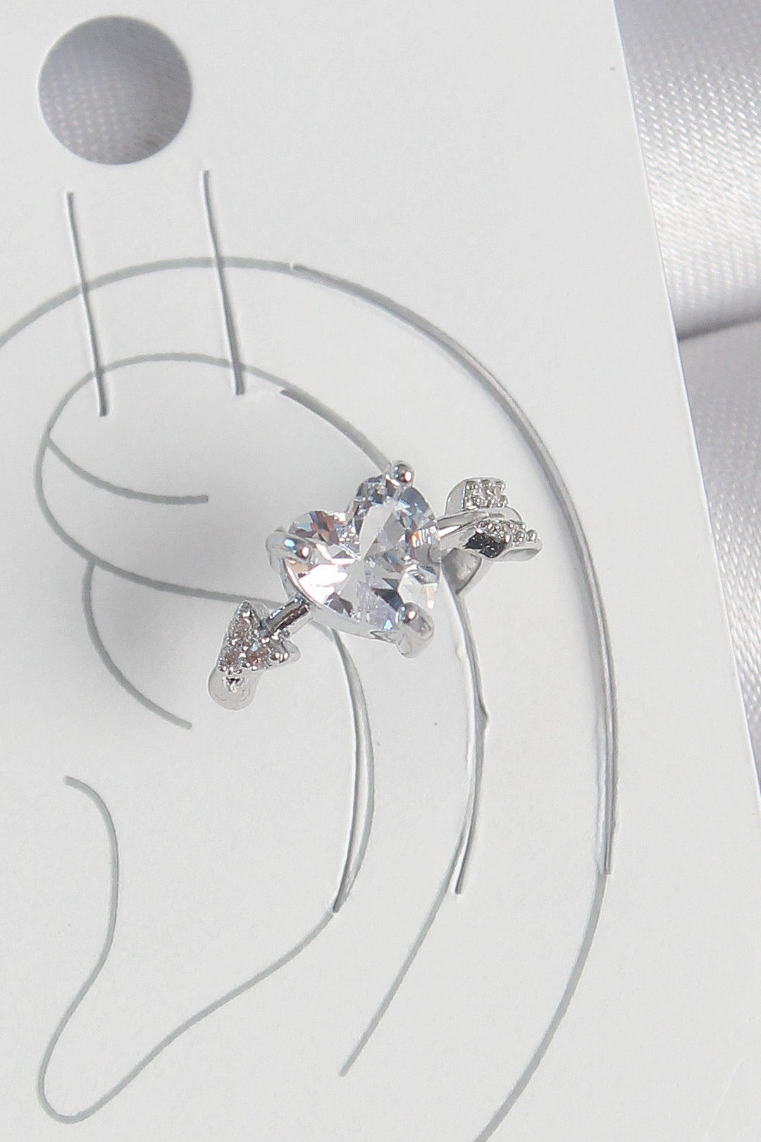 EBJ Rice Silver Color Star Model Women's Cartilage Earring with Zircon Stone - Bartlett