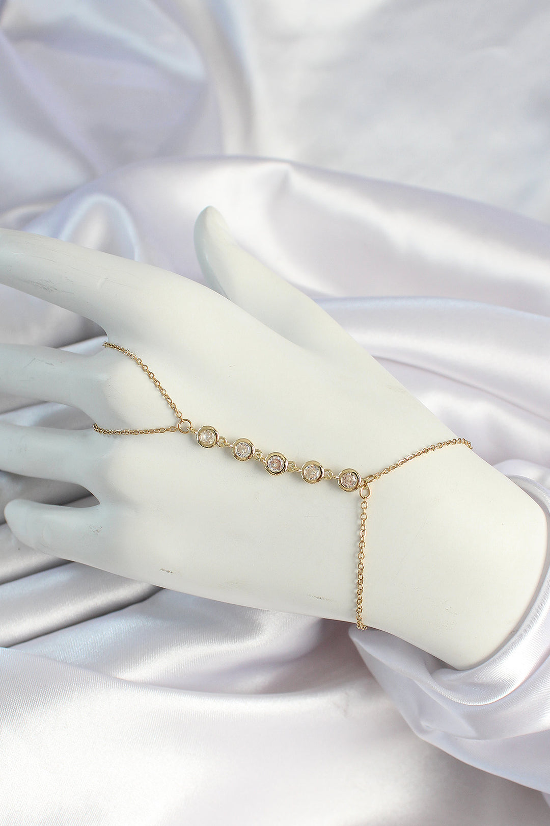 EBJ 316L Steel Gold Color Chain Zircon Stone Şahmeran - El Pueblito