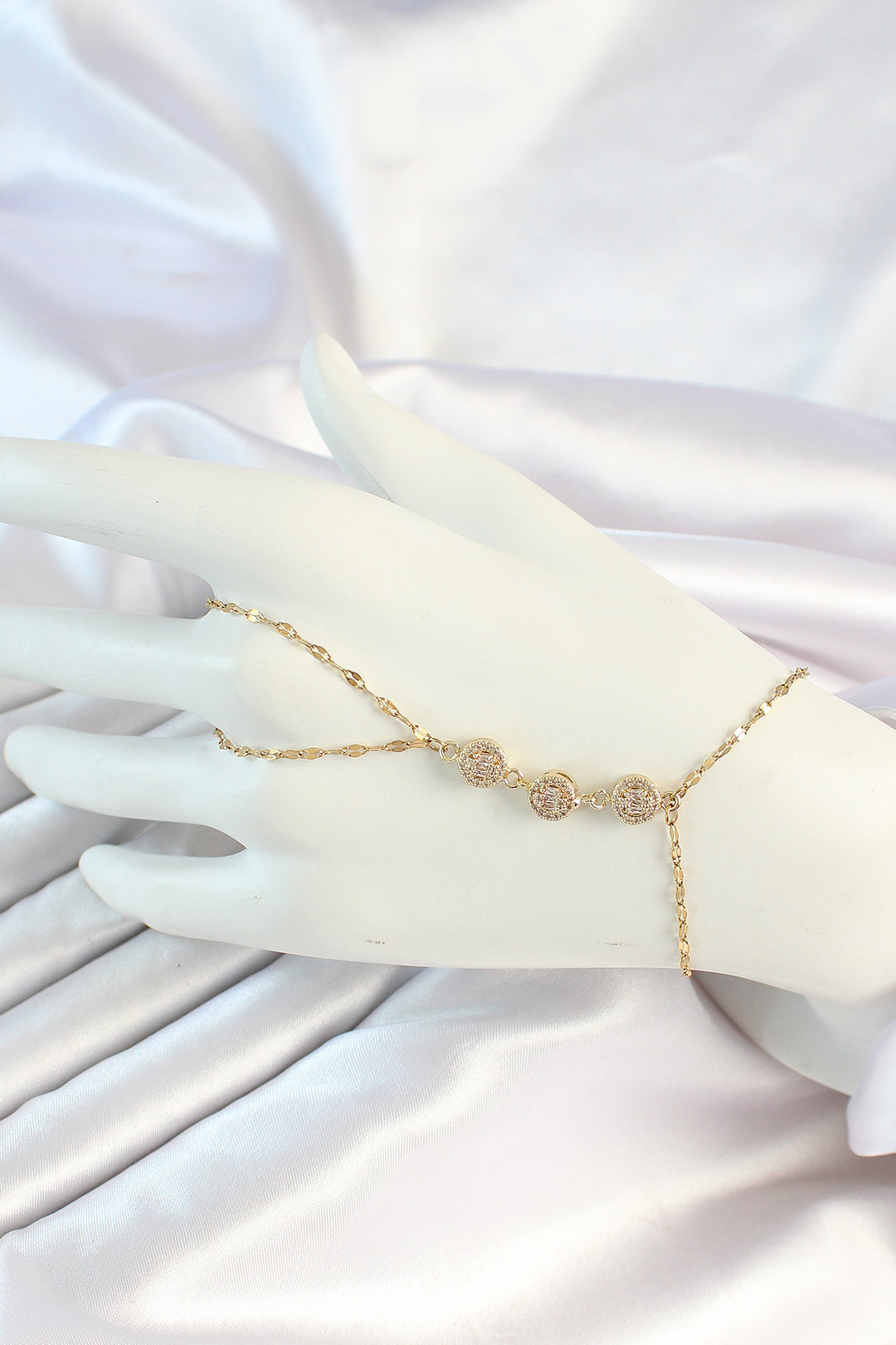 EBJ 316L Steel Gold Color Chain Baguette Zircon Stone Şahmeran - Ninove