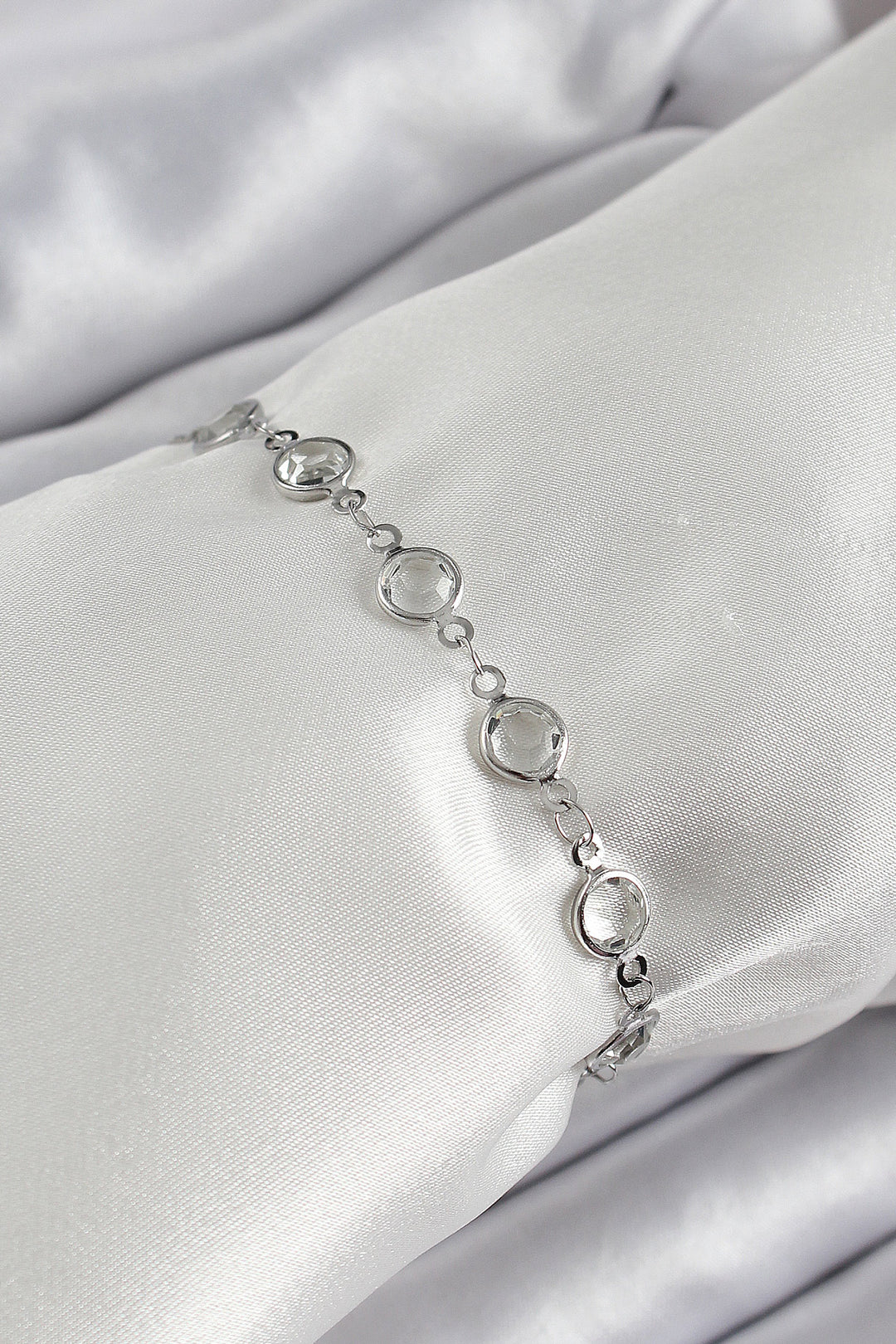 EBJ Rice Silver Color Zircon Stone Bracelet - Oregon City