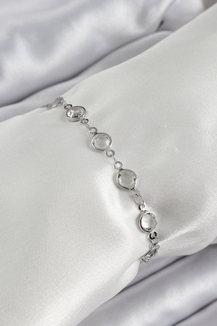 EBJ Rice Silver Color Zircon Stone Bracelet - Oregon City