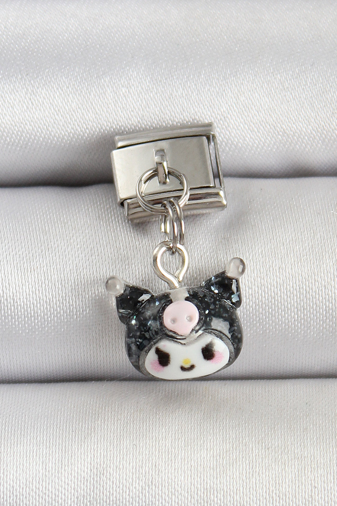 EBJ 316L Steel Silver Color Kuromi Model Nomination Charm - Huesca