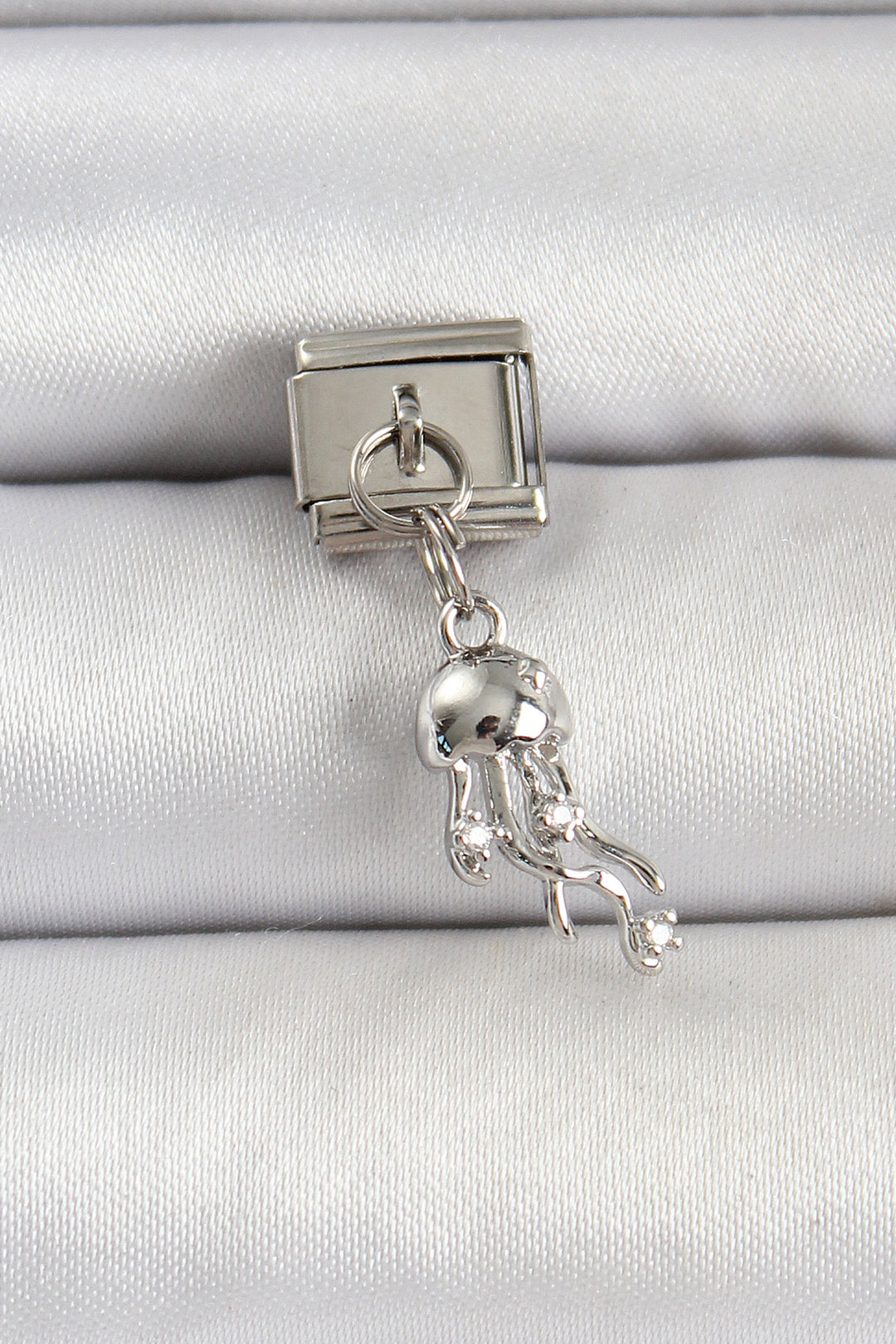 EBJ 316L Steel Silver Color Sea Anemone Nomination Charm - Oaxaca