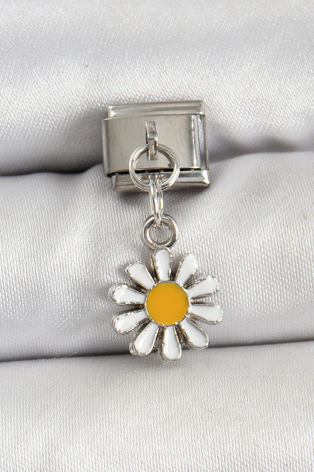 EBJ 316L Stainless Steel Silver Color Daisy Model Nomination Charm - Raleigh