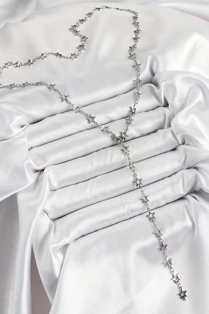 EBJ Rice Silver Color Starry Women Y Necklace - East Kelowna