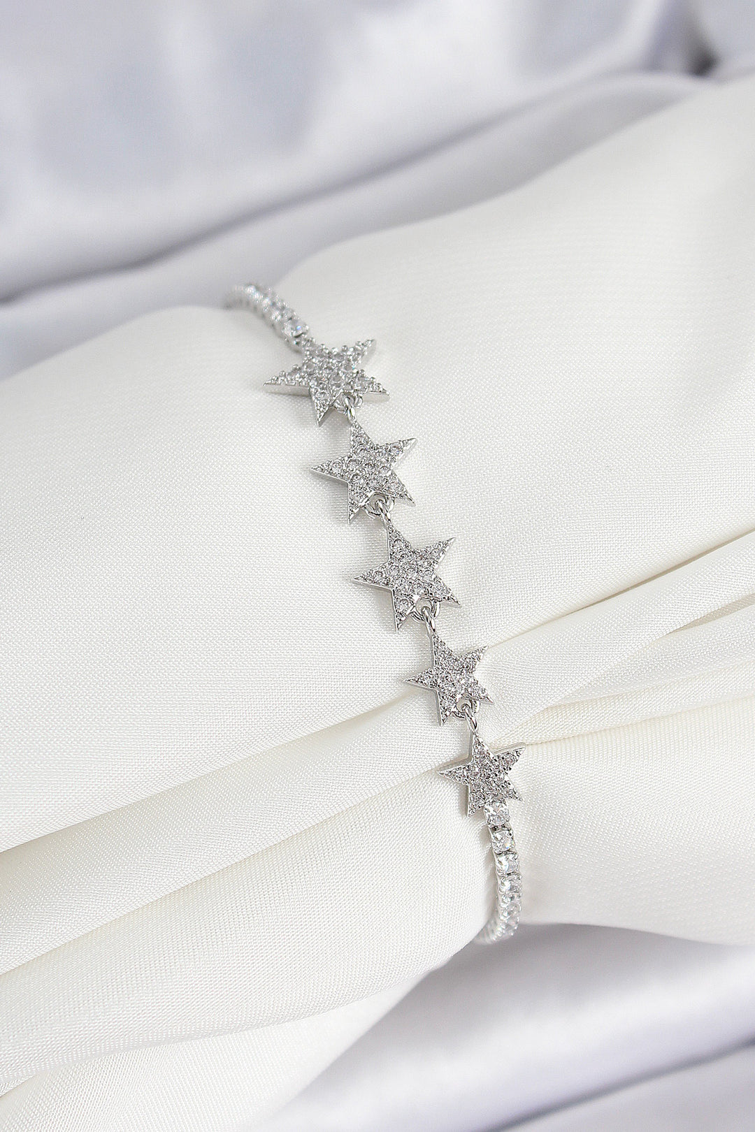 EBJ Rice Silver Color Star Pattern Women's Bracelet - Sankt Pölten