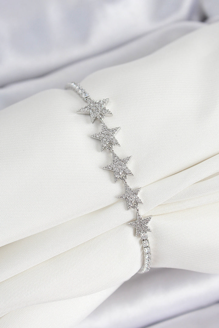 EBJ Rice Silver Color Star Pattern Women's Bracelet - Sankt Pölten
