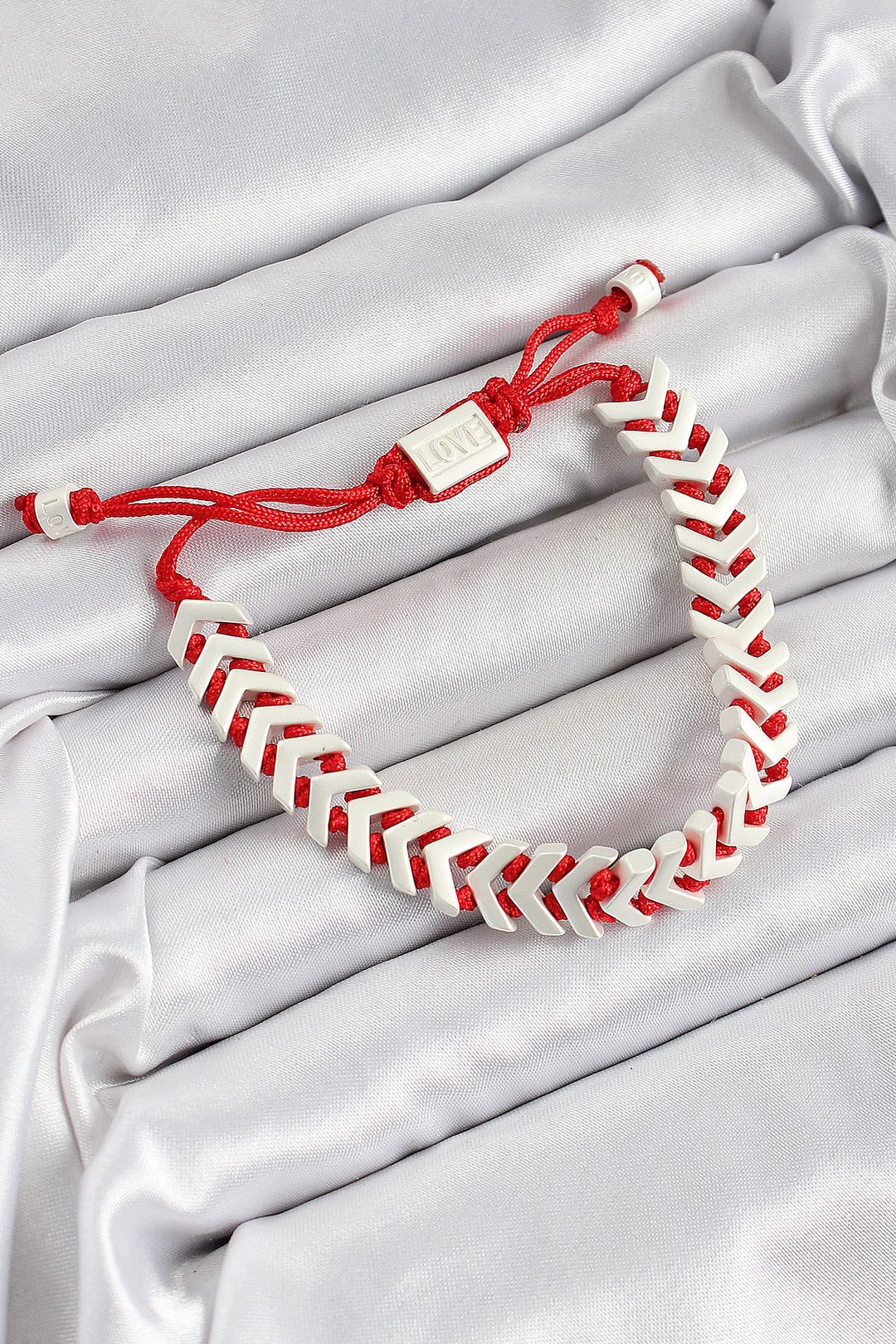 EBJ Rice Elevator Red White Juju Women's Bracelet - Clearwater