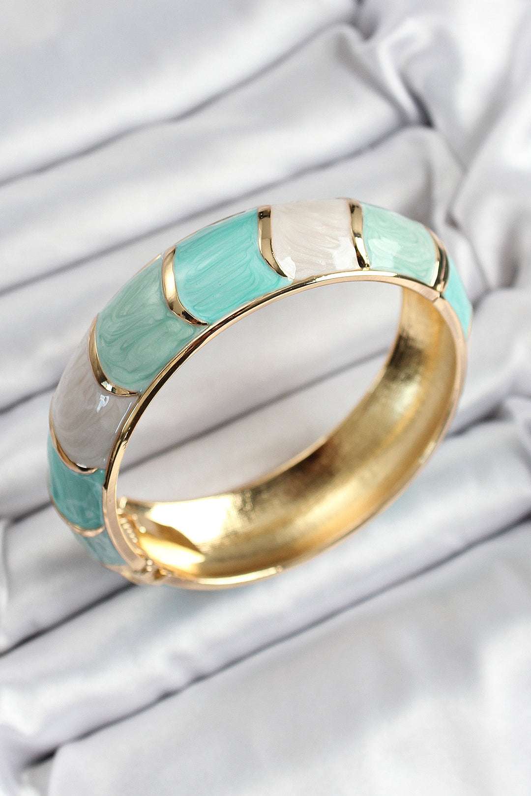 EBJ Mineli Rice Green Color Patterned Women's Cuff - Ettlingen
