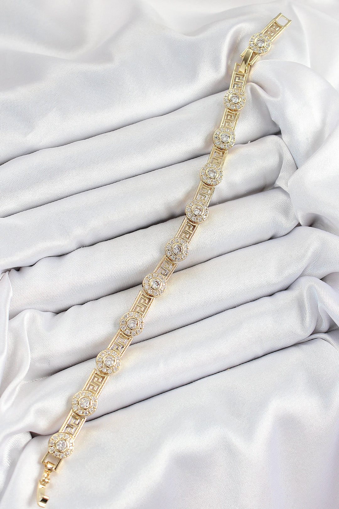 EBJ Rice Grain Greg Model Zircon Stone Gold Color VIP Series Women's Bracelet - Roeselare