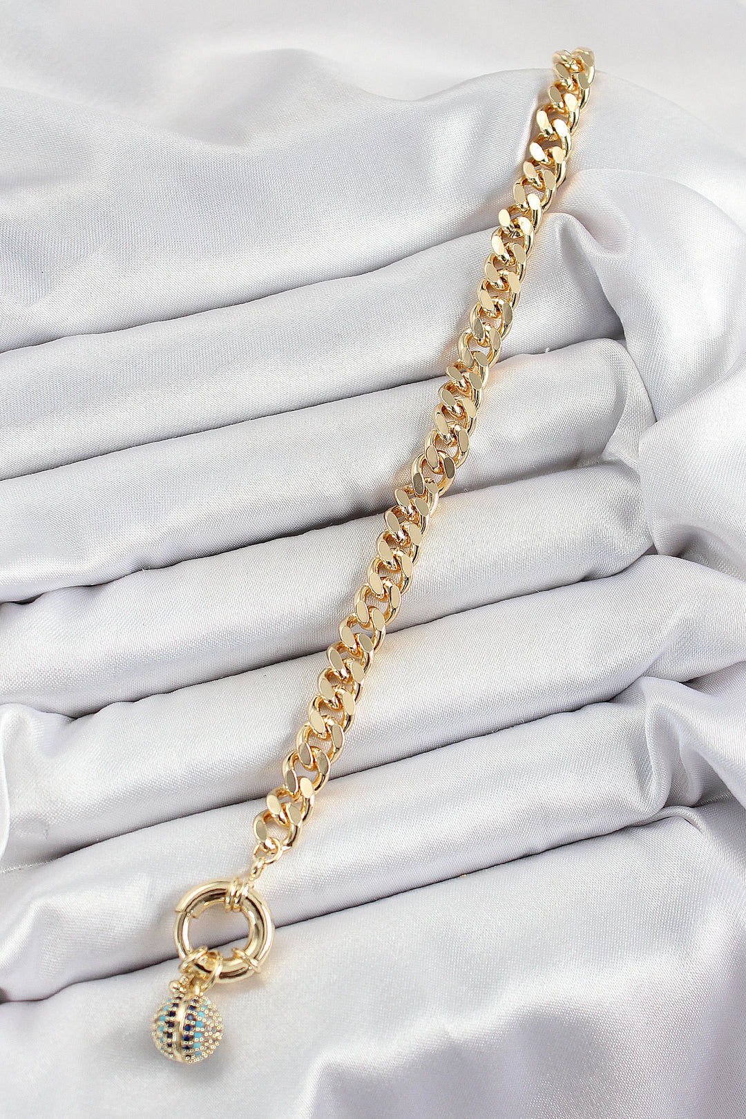 EBJ Rice Row Arrow Model Zircon Stone Gold Color VIP Series Women's Bracelet - Vasto