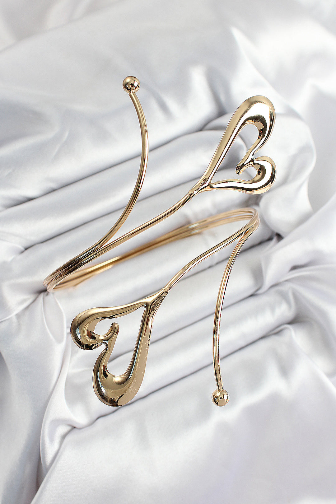 EBJ Rice Heart Model Gold Color Women's Arm Bracelet - Fair Oaks