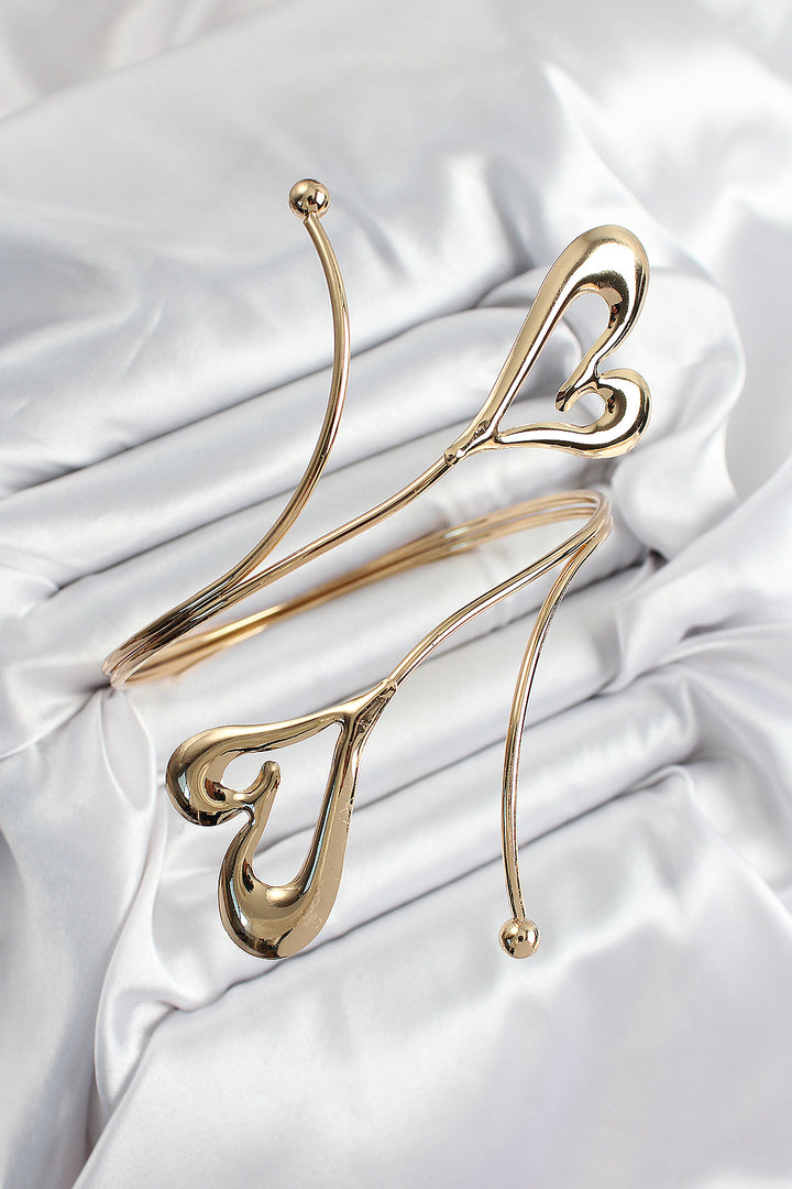 EBJ Rice Heart Model Gold Color Women's Arm Bracelet - Fair Oaks