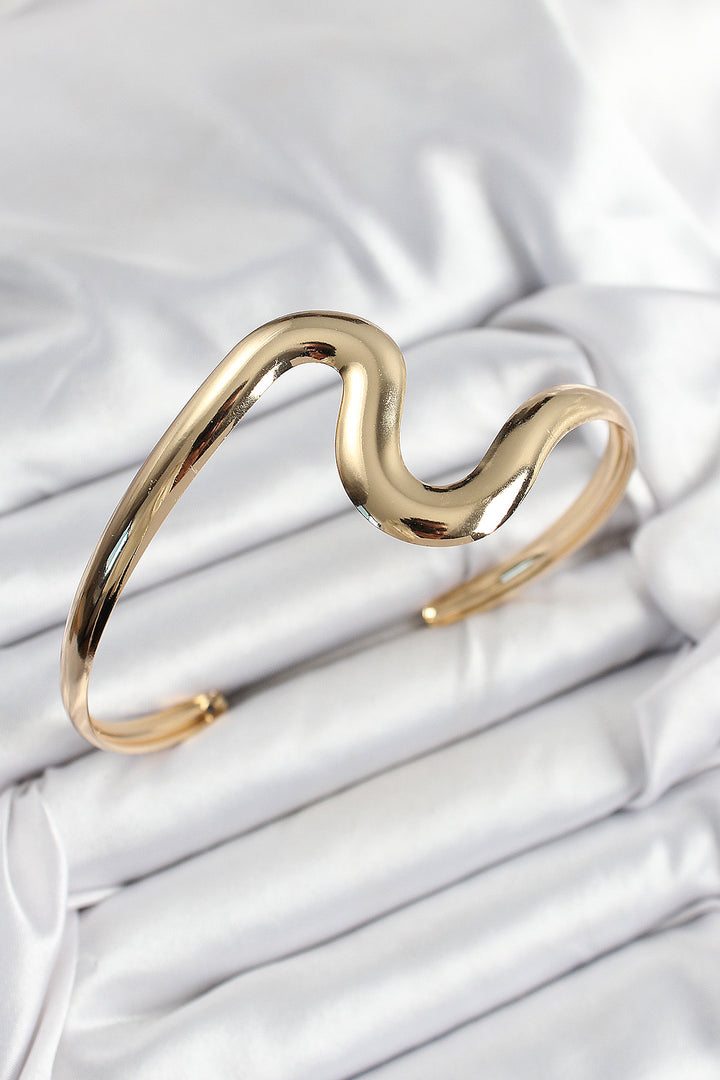 EBJ Rice Wavy Model Gold Color Women's Arm Bracelet - Wigan