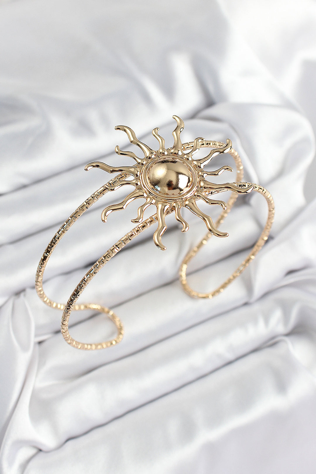 EBJ Rice Sun Model Gold Color Women's Arm Bracelet - Worthing