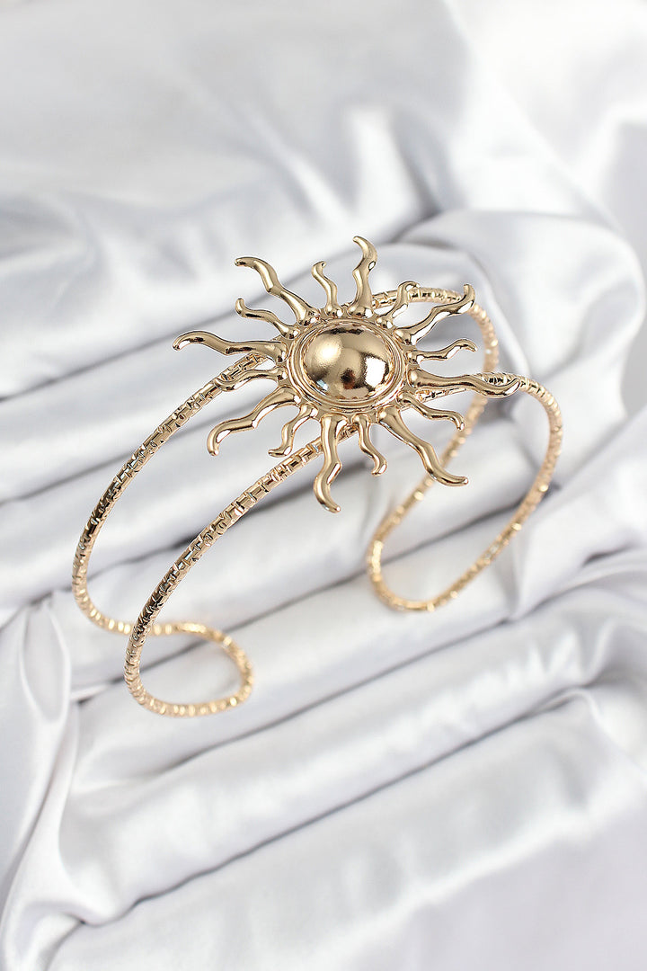 EBJ Rice Sun Model Gold Color Women's Arm Bracelet - Worthing