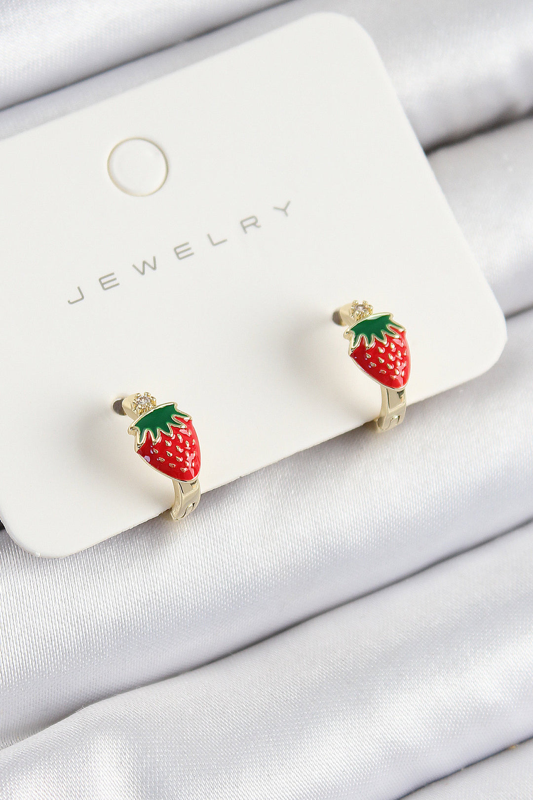 EBJ Rice Strawberry Model Gold Color Children's Earring - Aubagne