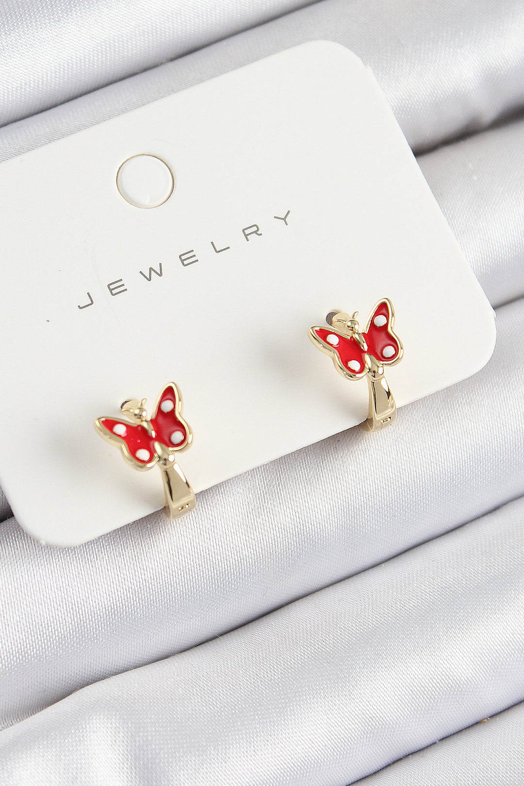 EBJ Rice Butterfly Model Gold Color Children's Earring - Redcar