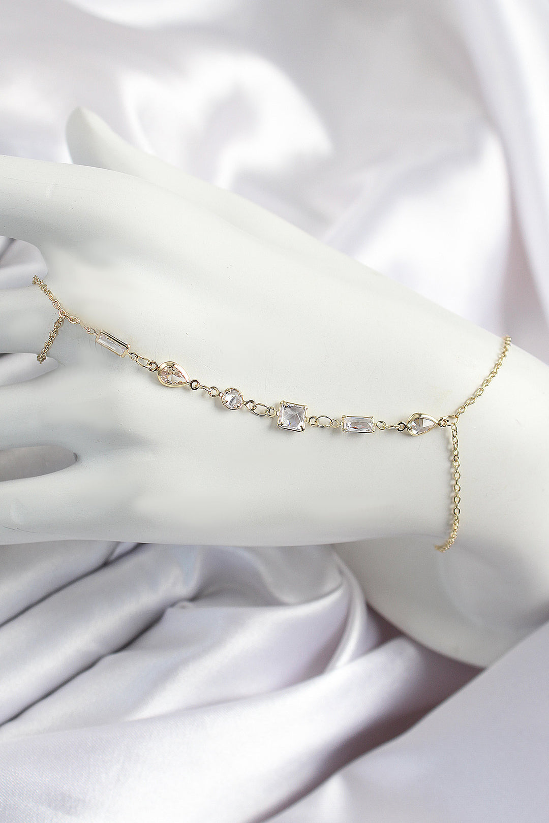 EBJ Rice Zircon Stone Y Model Gold Color Women's Şahmeran - Ciudad López Mateos
