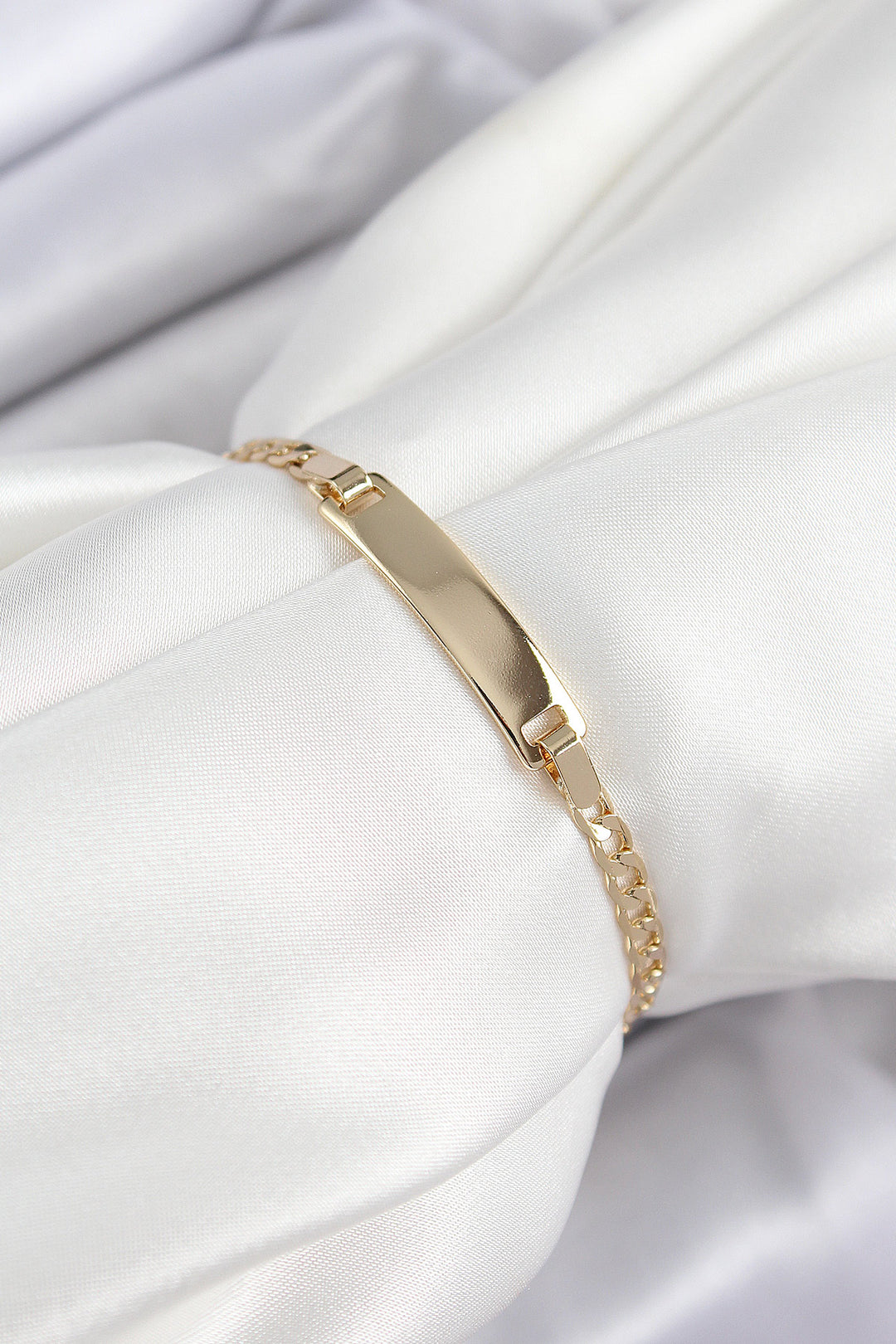 EBJ Rice Rectangle Model Gold Color Xuping Baby Bracelet - Kamen