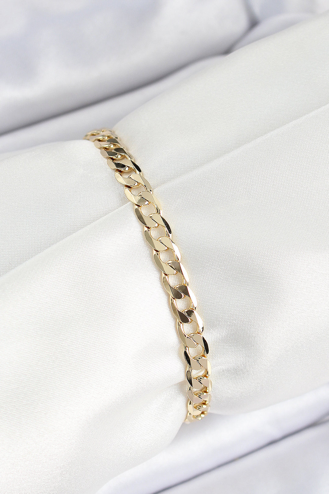 EBJ Xuping Brass Classic Link Chain Model Gold Color Women's Bracelet - Bagheria
