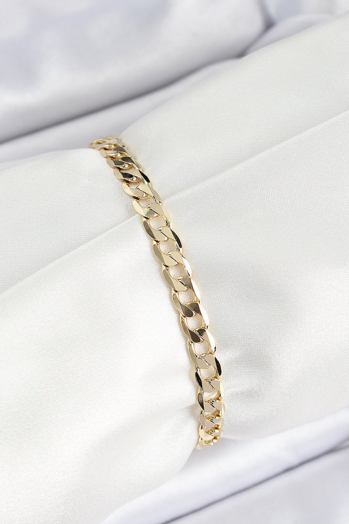 EBJ Xuping Brass Classic Link Chain Model Gold Color Women's Bracelet - Bagheria