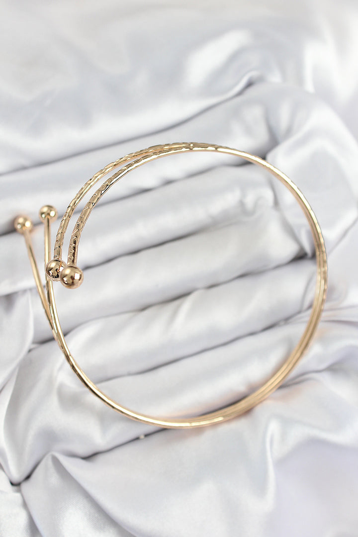 EBJ Rice Grain Model Gold Color Women's Arm Bracelet - Foothill Farms