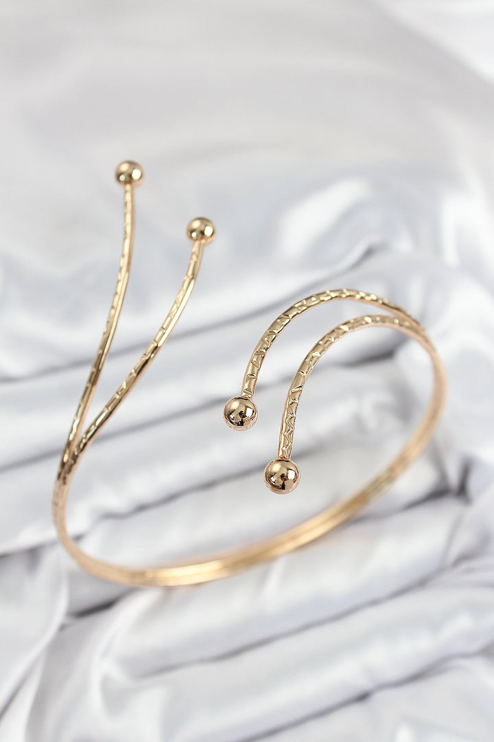 EBJ Rice Grain Model Gold Color Women's Arm Bracelet - Foothill Farms