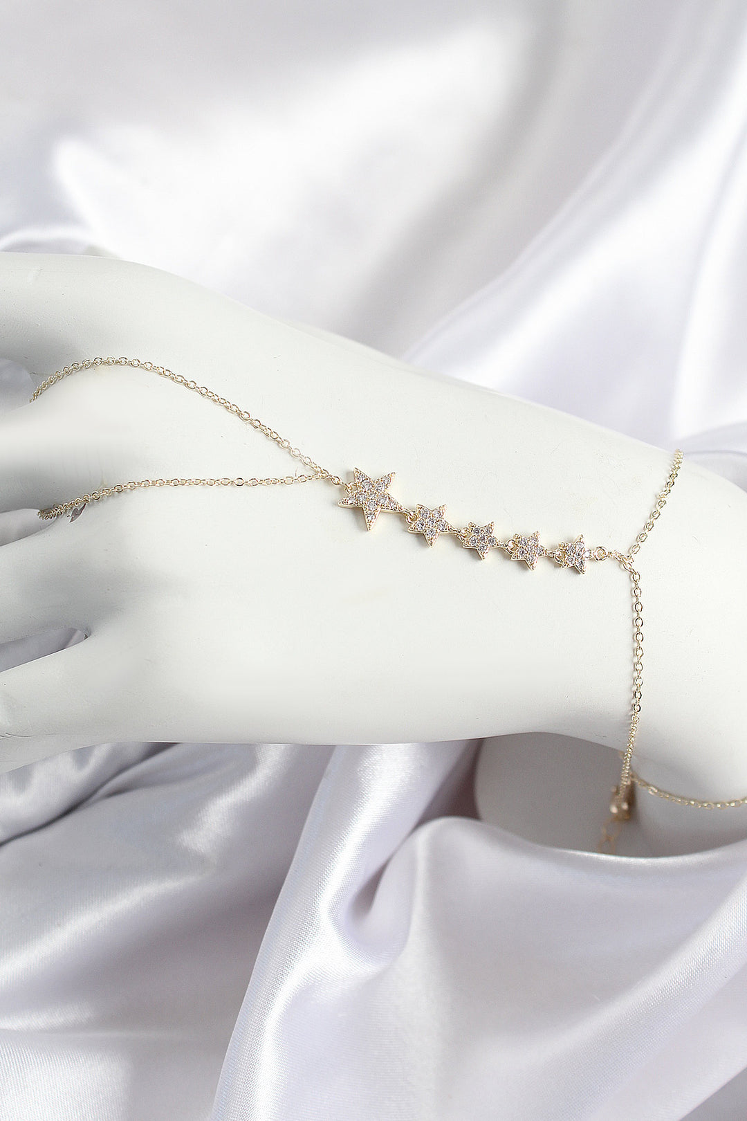 EBJ Rice Zircon Stone Star Model Gold Color Women's Şahmeran - Manresa