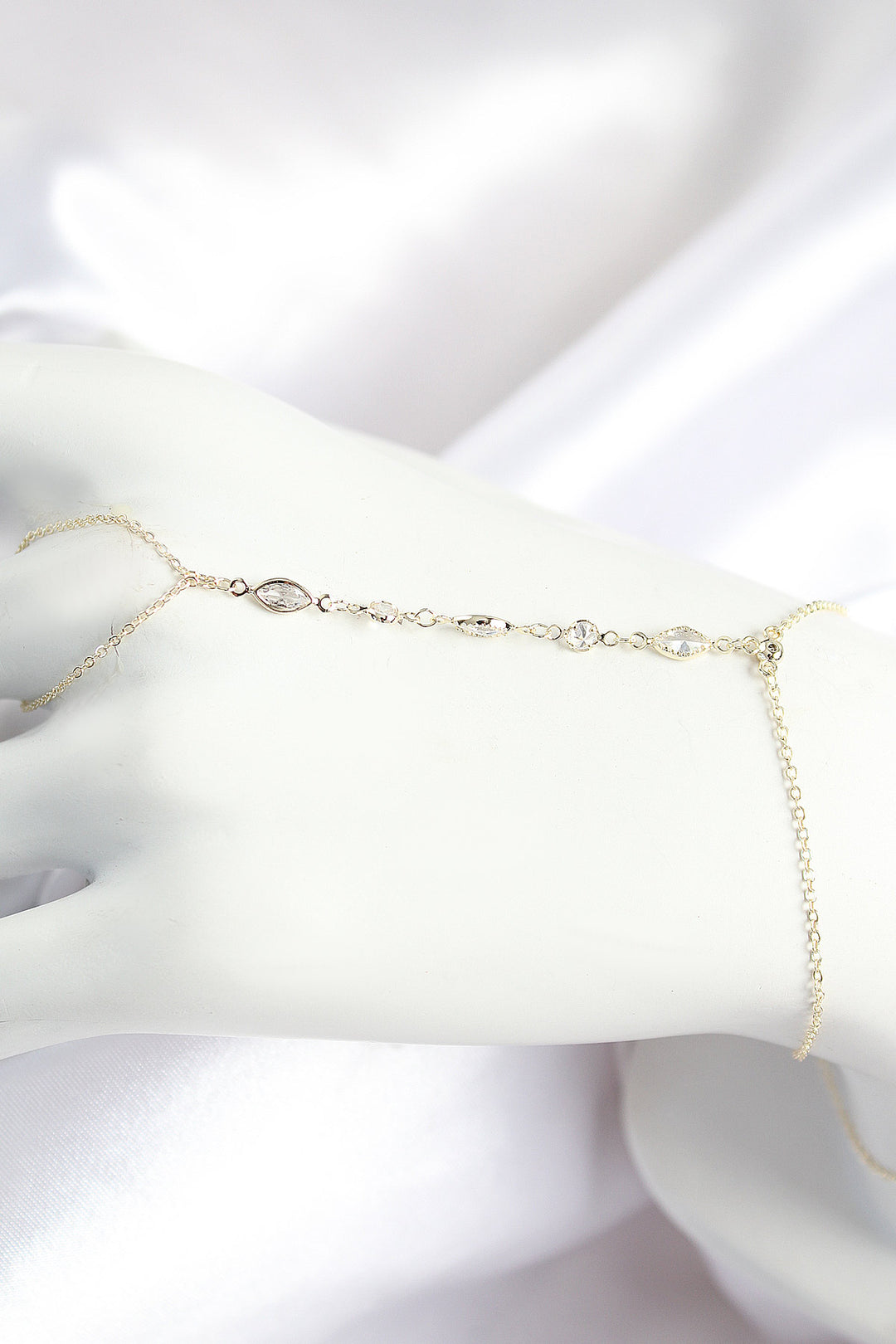 EBJ Rice Zircon Stone Y Model Gold Color Women's Şahmeran - Elizabeth