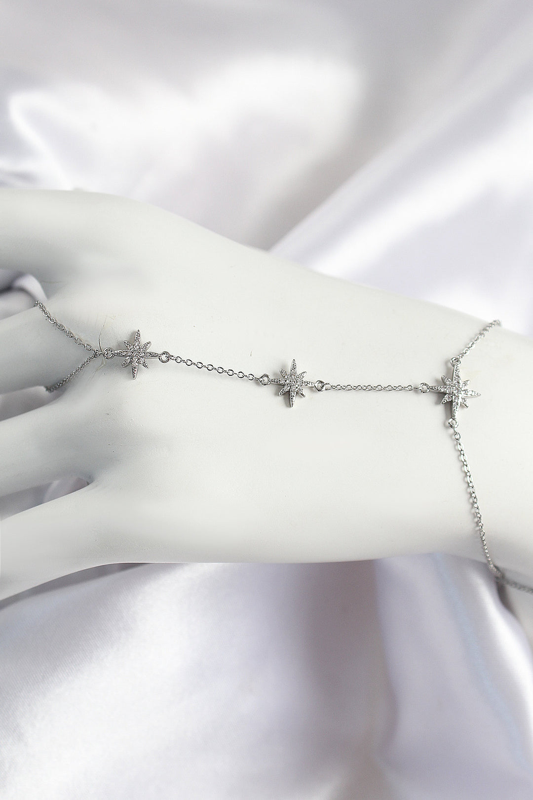 EBJ Rice Zircon Stone Polaris Model Silver Color Women's Şahmeran - San Adrián de Besós