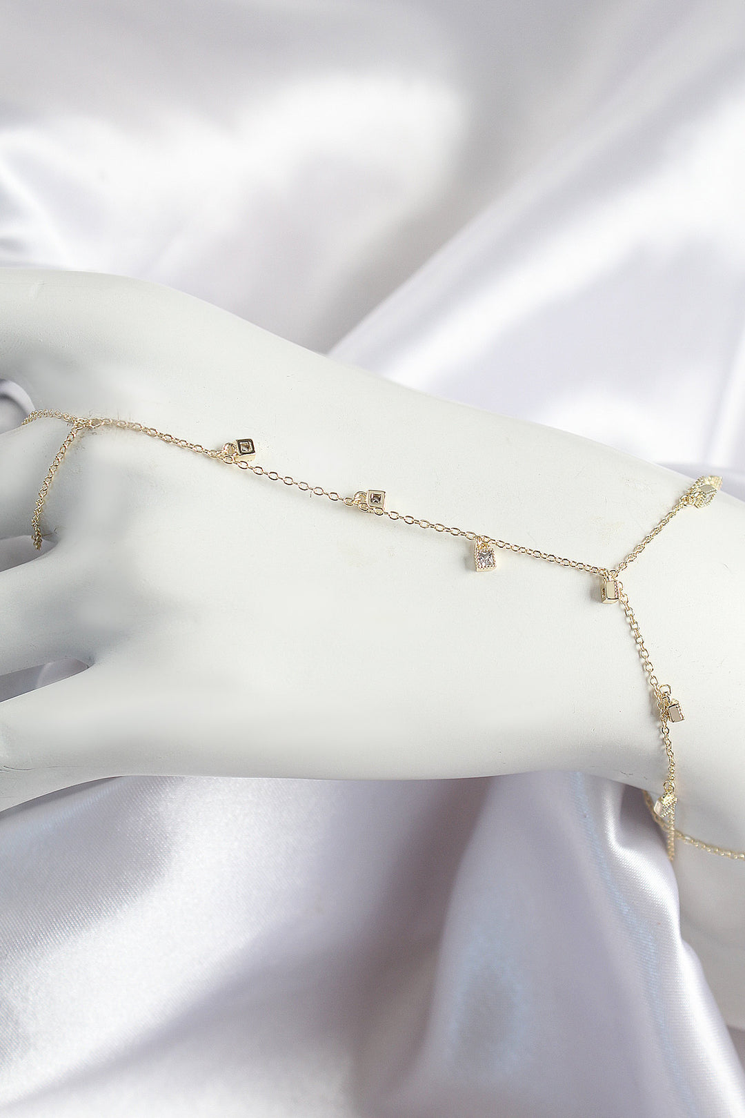 EBJ Rice Zircon Stone Dangle Model Gold Color Women's Şahmeran - Canton