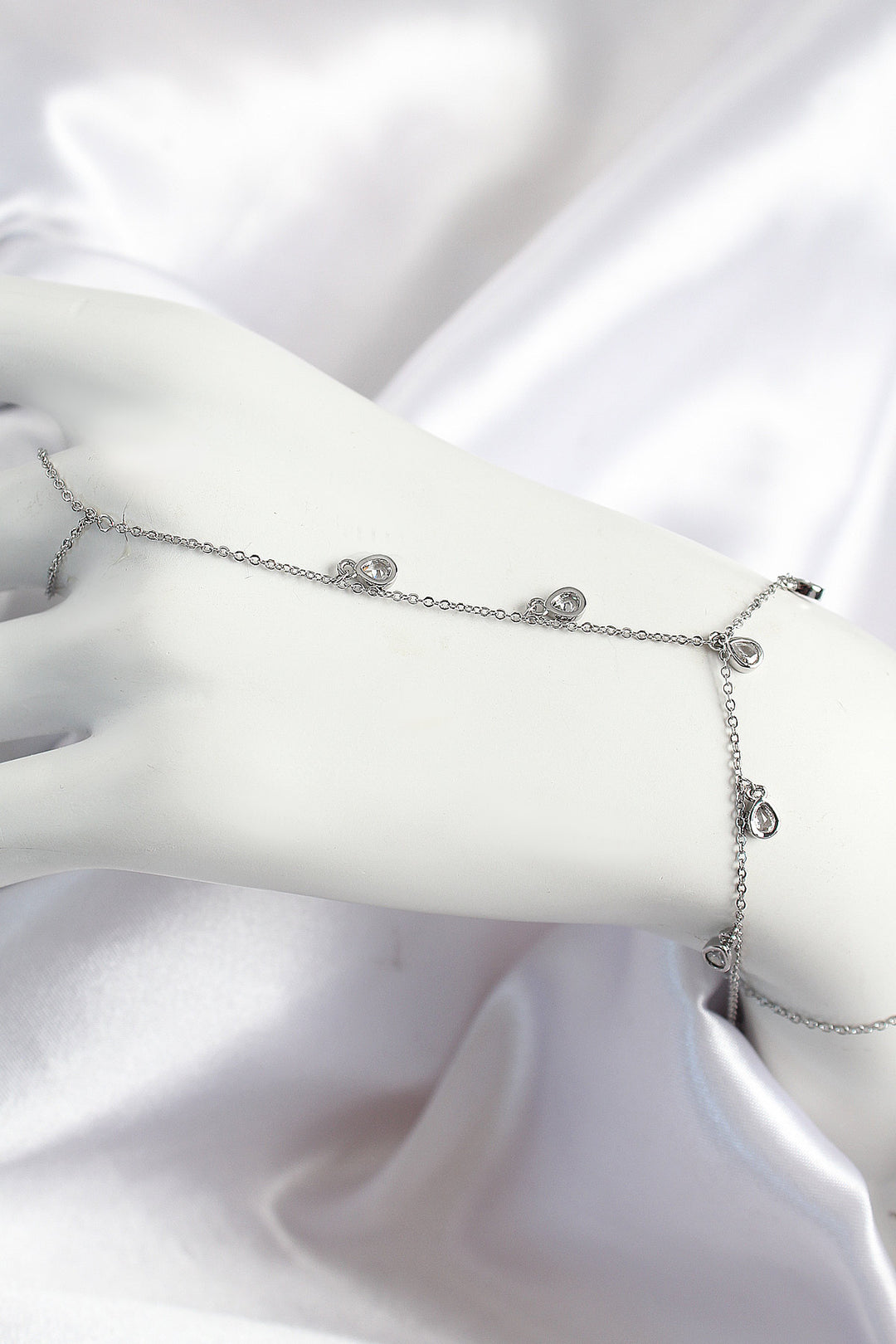 EBJ Rice Zircon Stone Pendant Drop Model Silver Color Women Şahmeran - Soest