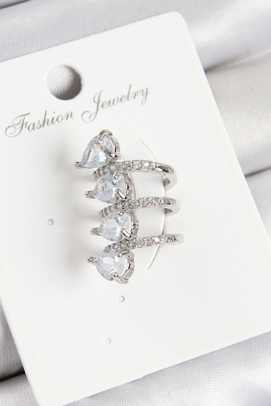 EBJ Rice Zircon Stone Drop Model Silver Color Right Cartilage Earring - Miercurea-Ciuc
