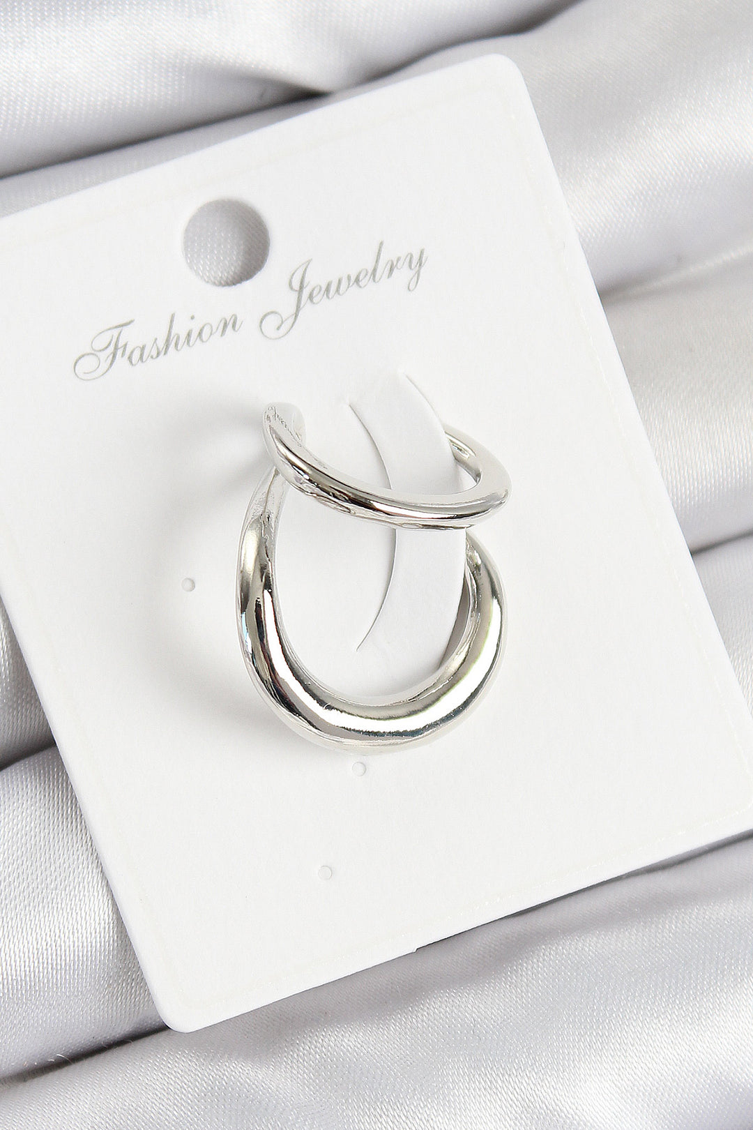 EBJ Rice Hoop Model Silver Color Right Cartilage Earring - Gela