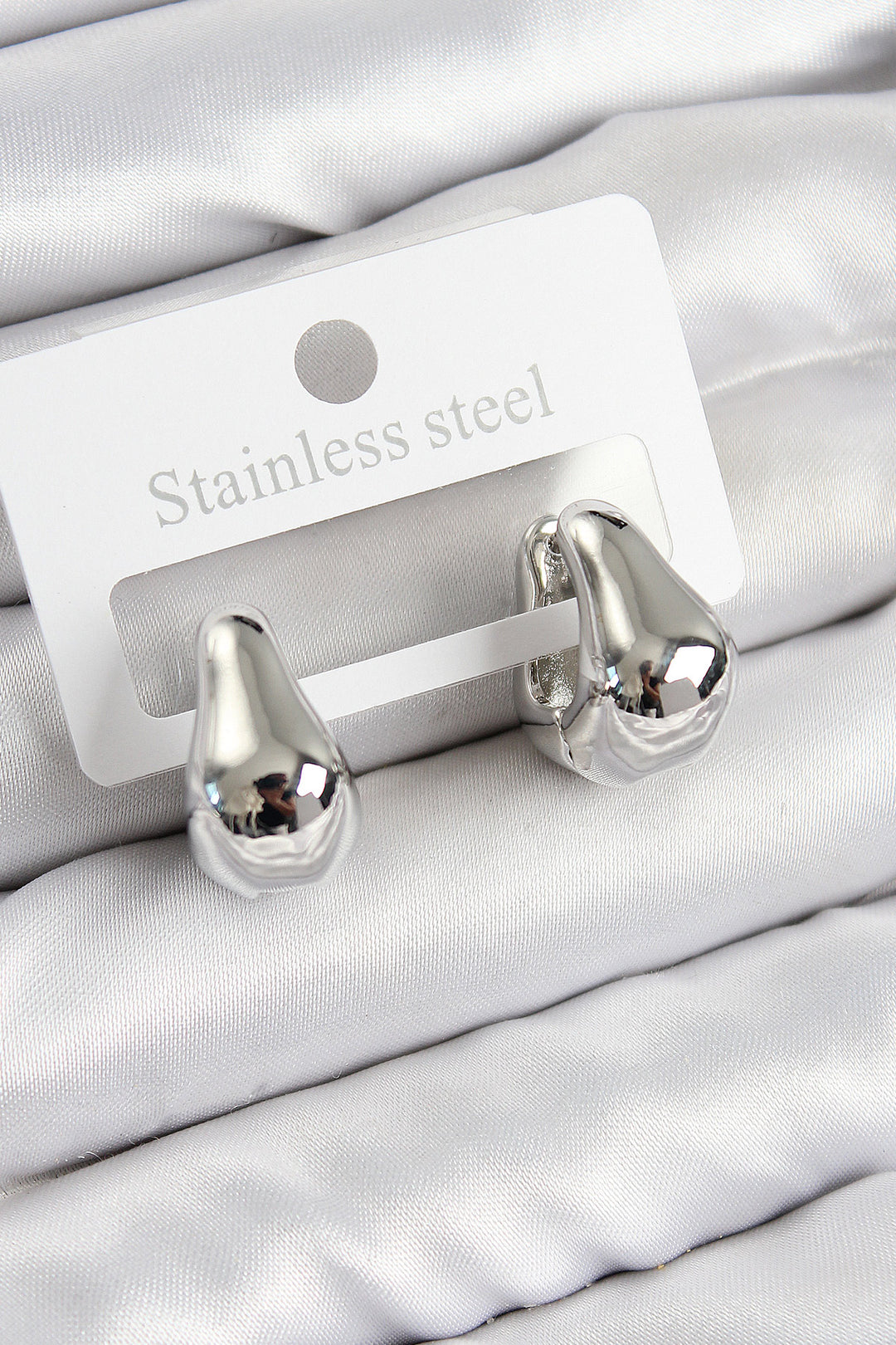 EBJ Rice Grain Model Silver Color Women's Earrings - Villaflores