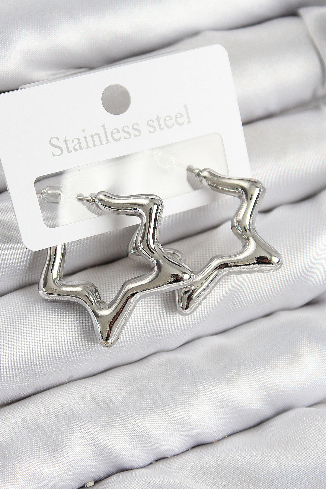 EBJ Rice Star Model Silver Color Women's Earrings - Norristown