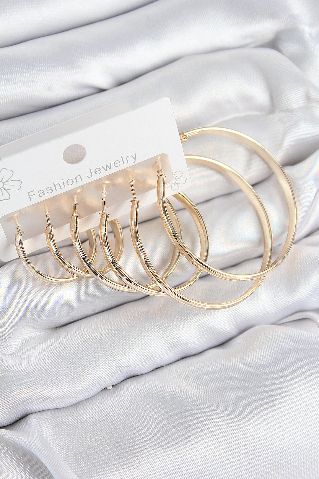 EBJ Rice Ring Model Gold Color Women's Set Earrings - Iormughanlo