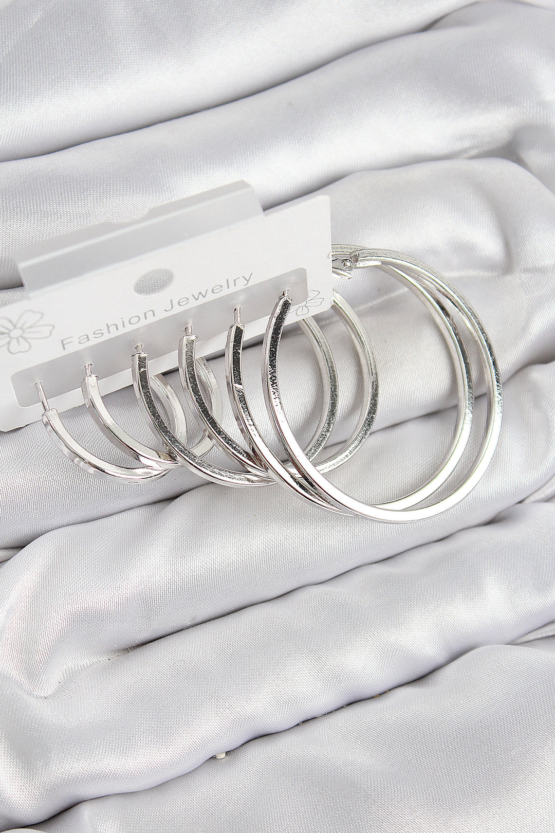 EBJ Rice Ring Model Silver Color Women's Set Earring - Quincy