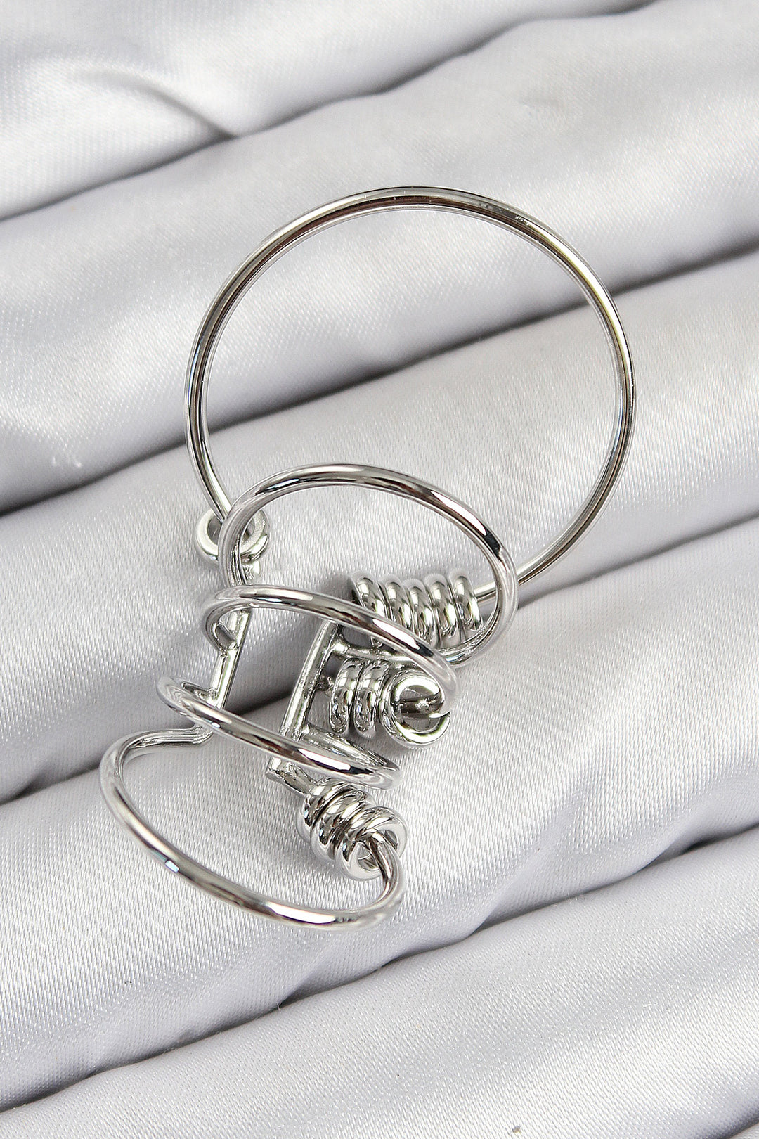 EBJ Rice Grain Hoop Style Silver Color Cartilage Earring - Manresa