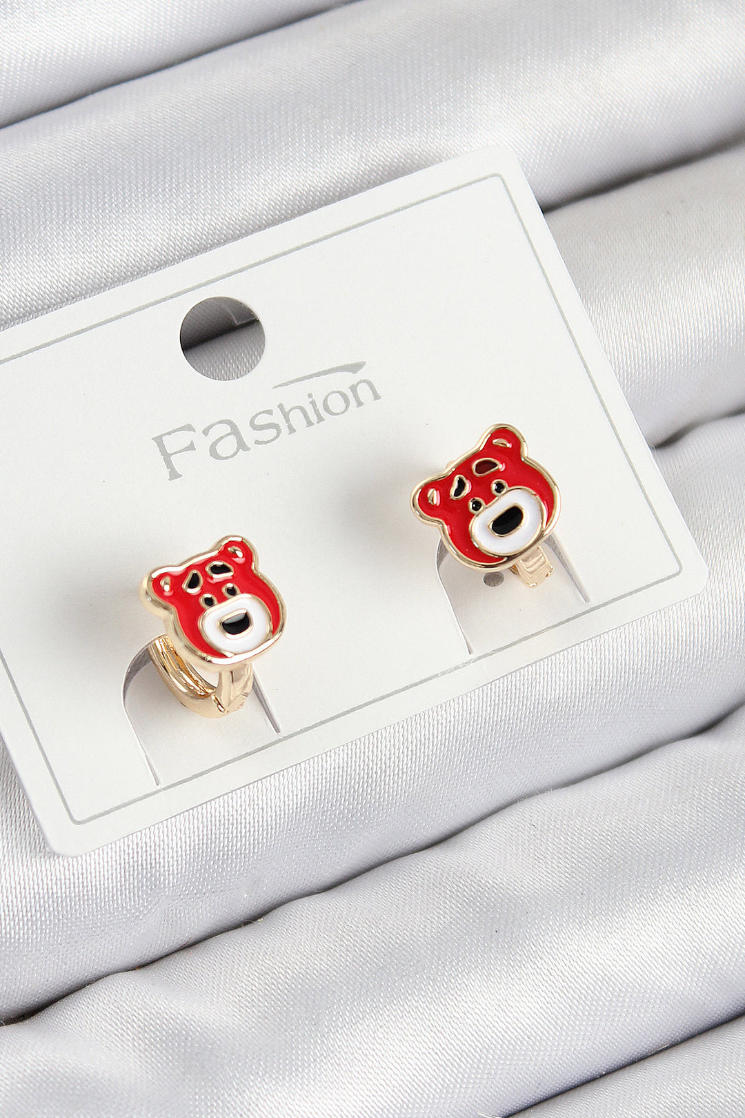 EBJ Rice Teddy Bear Model Gold Color Children's Earring - Taranto