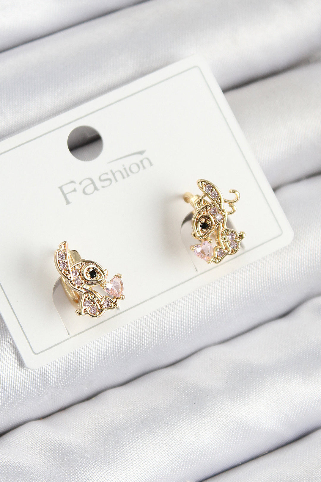 EBJ Rice Zircon Stone Deer Model Gold Color Children's Earring - Ridderkerk