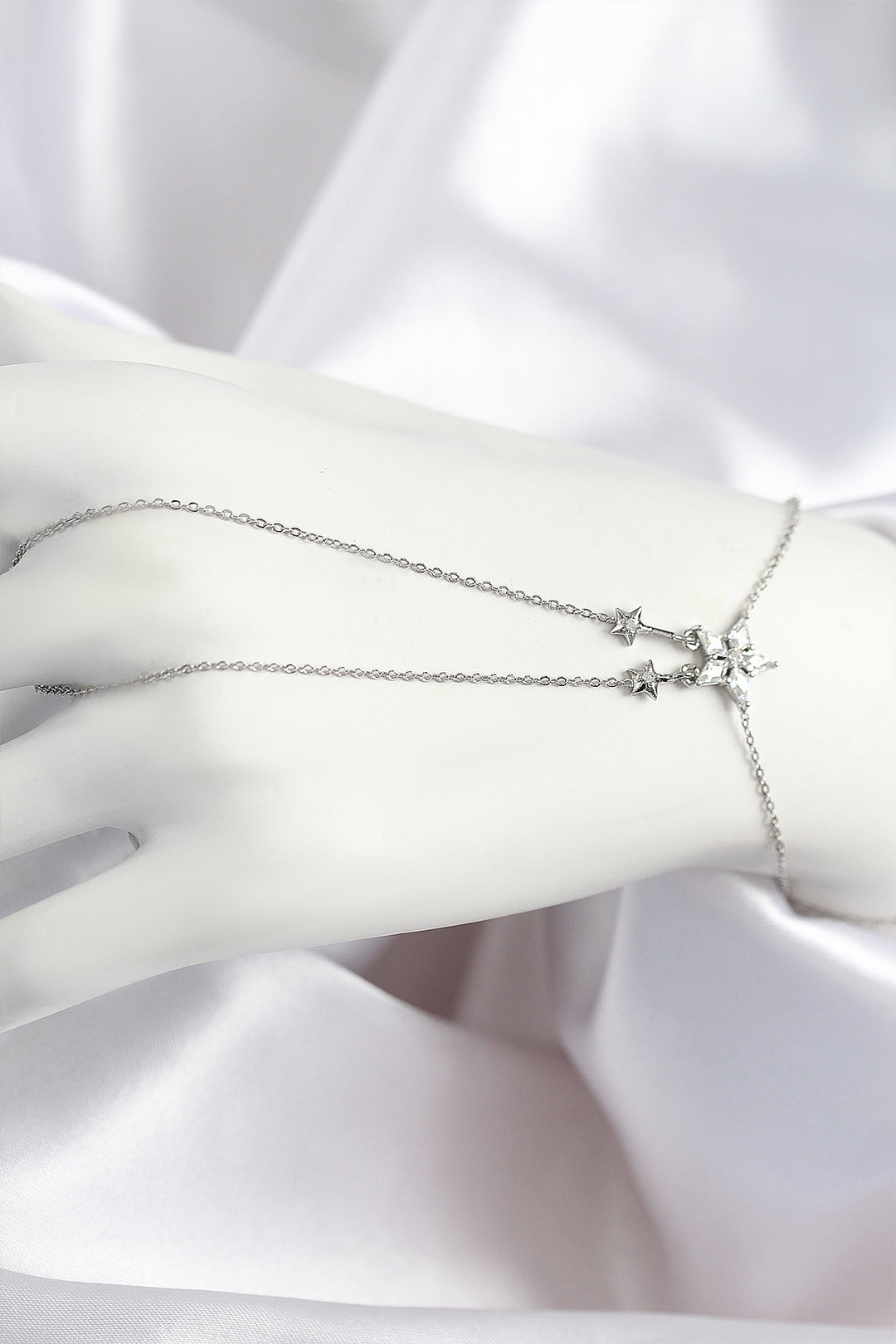 EBJ Silver Color Şahmeran with Rice Zircon Stone Star Model - Caivano