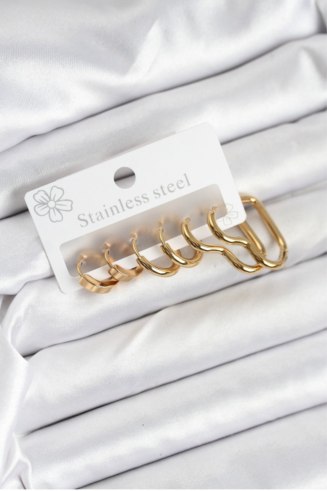 EBJ 316L Steel Gold Color Women's Earring Set - Neu-Ulm