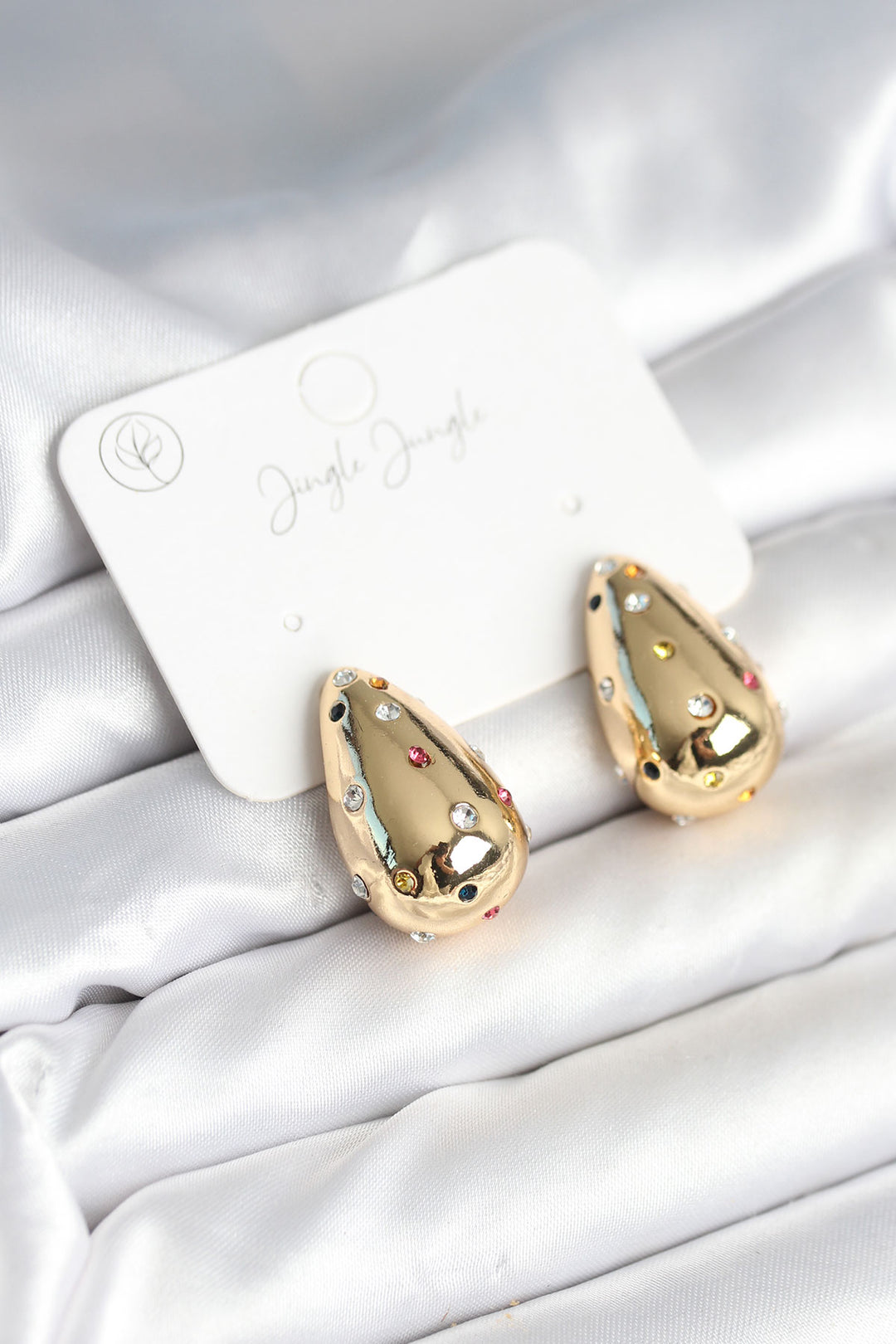 EBJ Damla Gold Color Zircon Stone Women's Earring - Inver Grove Heights