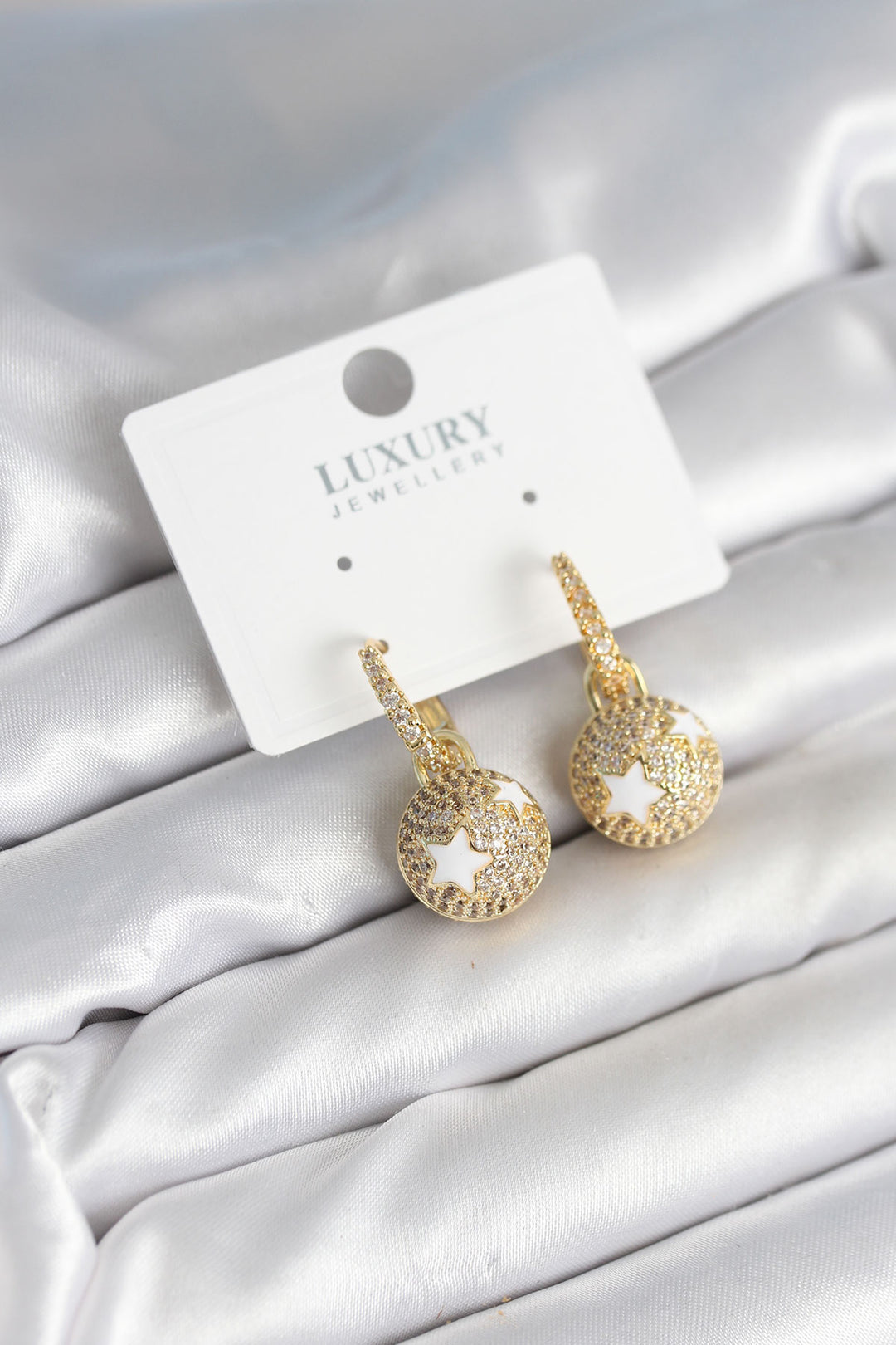 EBJ Top Star Model Zircon Stone Women's Earrings - Ródos